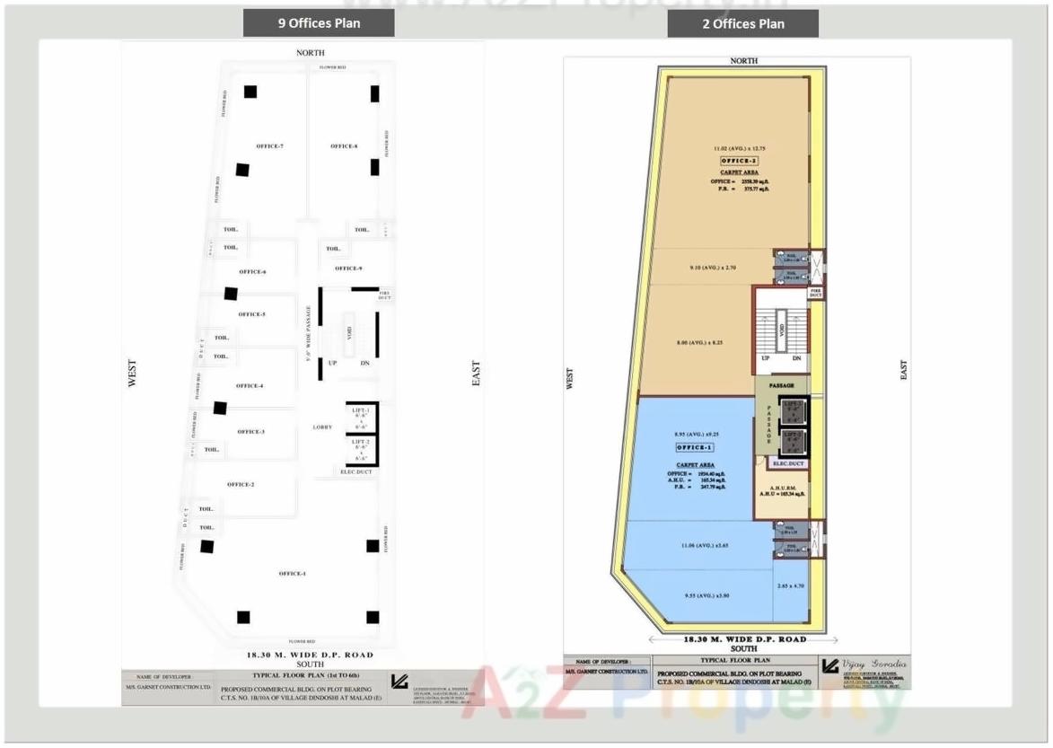 Layout of real estate project Garnet Paladium located at Andheri, MumbaiSuburban, Maharashtra