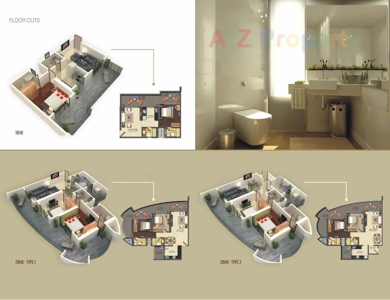 Layout of real estate project Gauri Excellency located at Borivali, MumbaiSuburban, Maharashtra