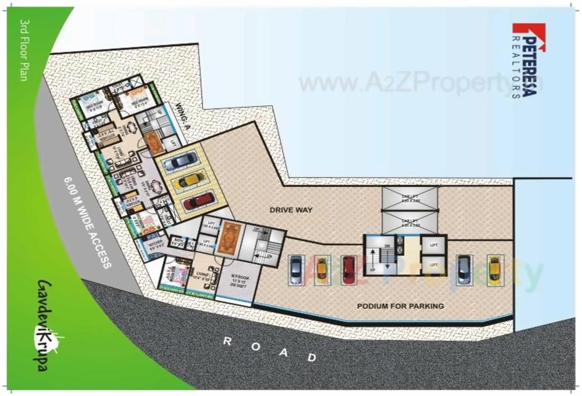Layout of real estate project Gavdevikrupa located at Borivali, MumbaiSuburban, Maharashtra