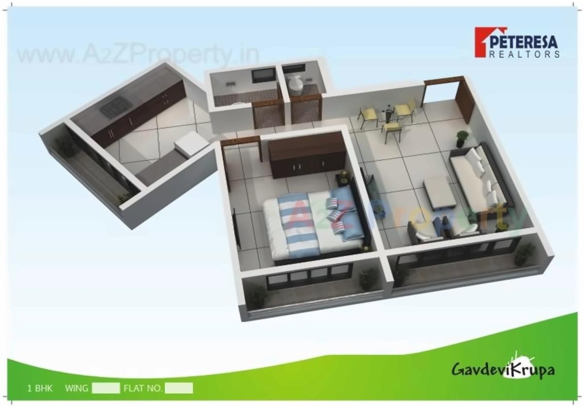 Layout of real estate project Gavdevikrupa located at Borivali, MumbaiSuburban, Maharashtra