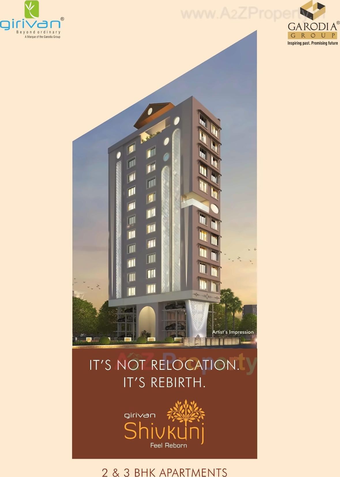 3D Elevation of real estate project Girivan Shivkunj located at Kurla, MumbaiSuburban, Maharashtra