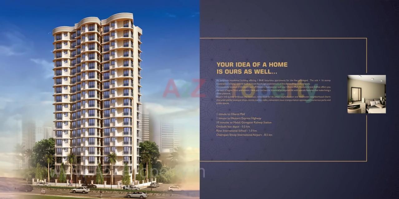 3D Elevation of real estate project Grand Edifice located at Borivali, MumbaiSuburban, Maharashtra