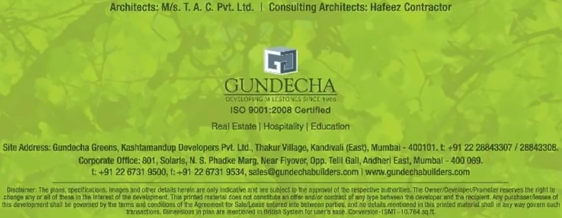  of real estate project Gundecha Greens located at Borivali, MumbaiSuburban, Maharashtra