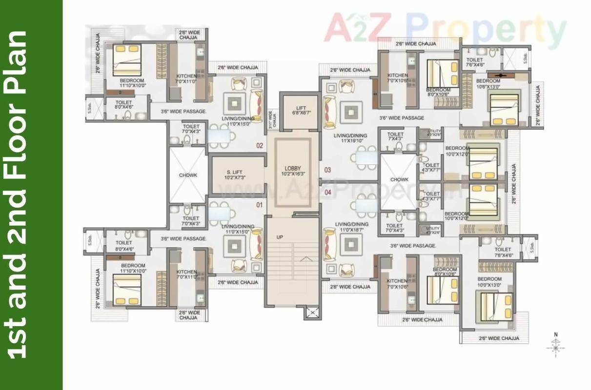 Layout of real estate project Hill Ridge located at Mumbai, MumbaiSuburban, Maharashtra