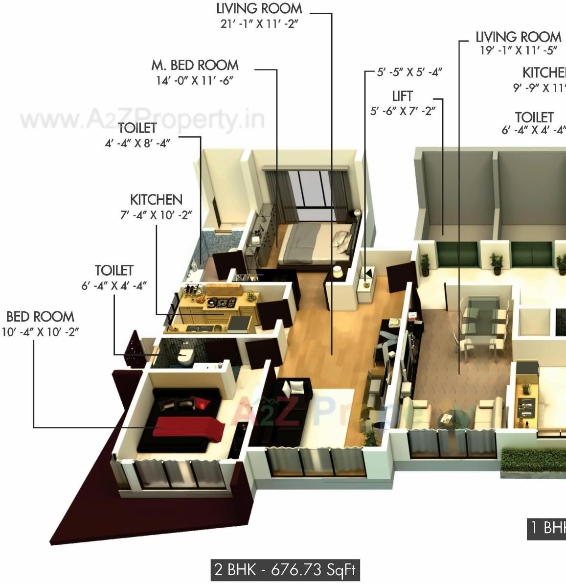 Layout of real estate project Hilton Enclave A, B, located at Kurla, MumbaiSuburban, Maharashtra