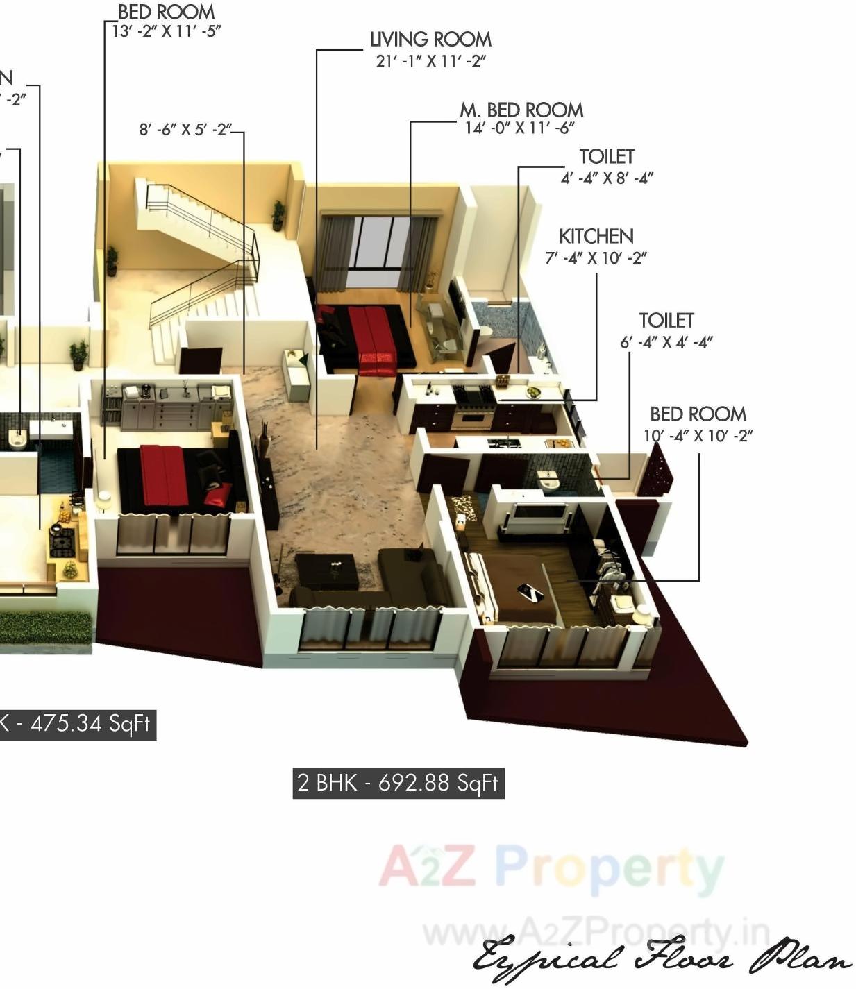 Layout of real estate project Hilton Enclave A, B, located at Kurla, MumbaiSuburban, Maharashtra