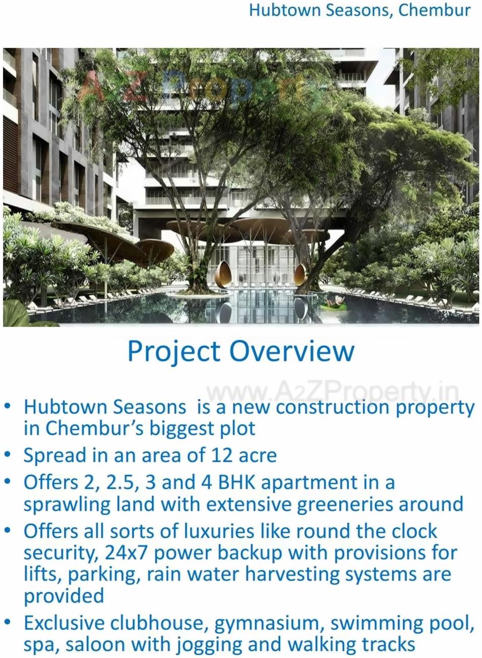 3D Elevation of real estate project Hubtown Seasons located at Kurla, MumbaiSuburban, Maharashtra