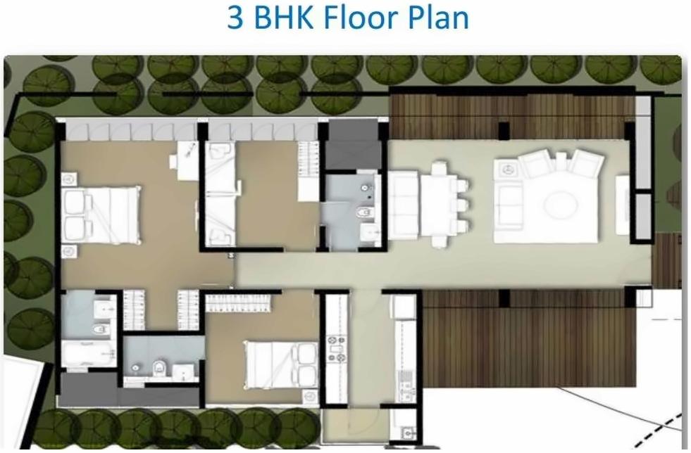 Layout of real estate project Hubtown Seasons located at Kurla, MumbaiSuburban, Maharashtra
