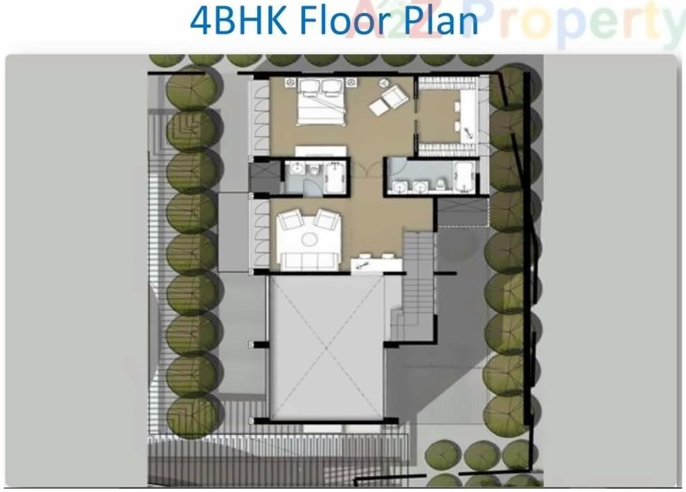Layout of real estate project Hubtown Seasons located at Kurla, MumbaiSuburban, Maharashtra