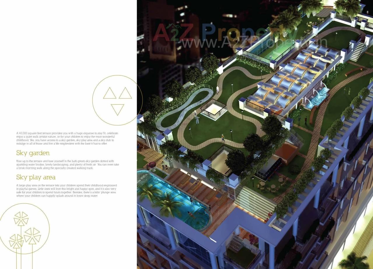 3D Elevation of real estate project Hubtown Sunmist A 6th To Above Floor located at Andheri, MumbaiSuburban, Maharashtra