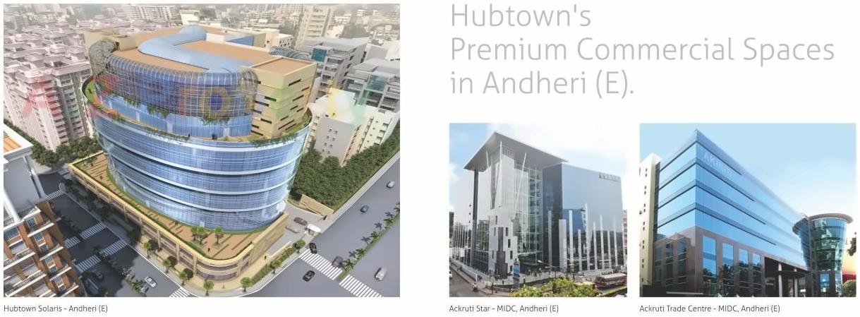 3D Elevation of real estate project Hubtown Viva located at Andheri, MumbaiSuburban, Maharashtra