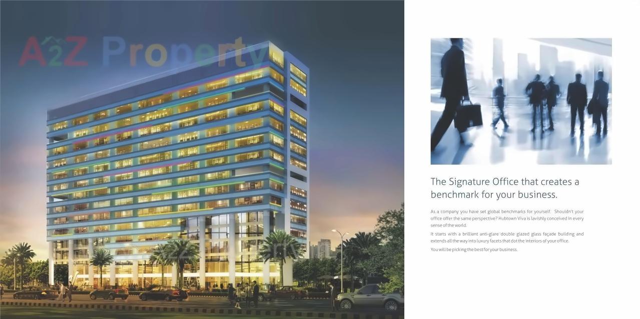 3D Elevation of real estate project Hubtown Viva located at Andheri, MumbaiSuburban, Maharashtra