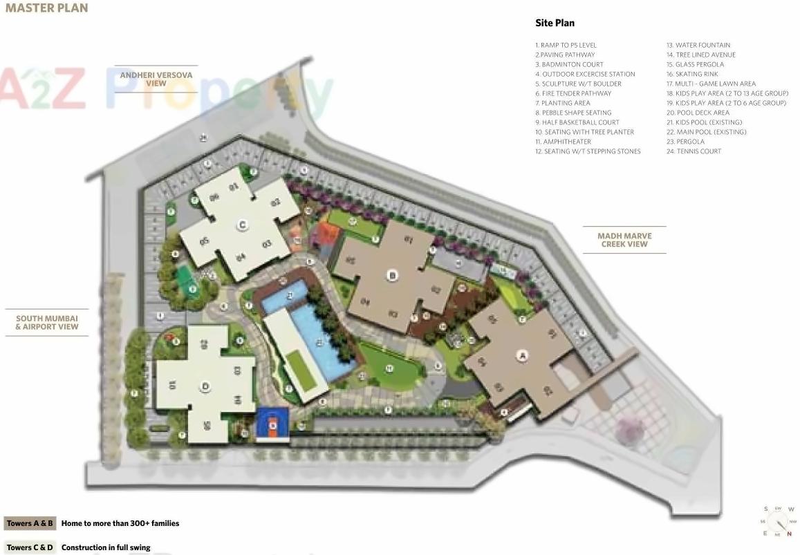 Layout of real estate project Imperial Heights located at Borivali, MumbaiSuburban, Maharashtra