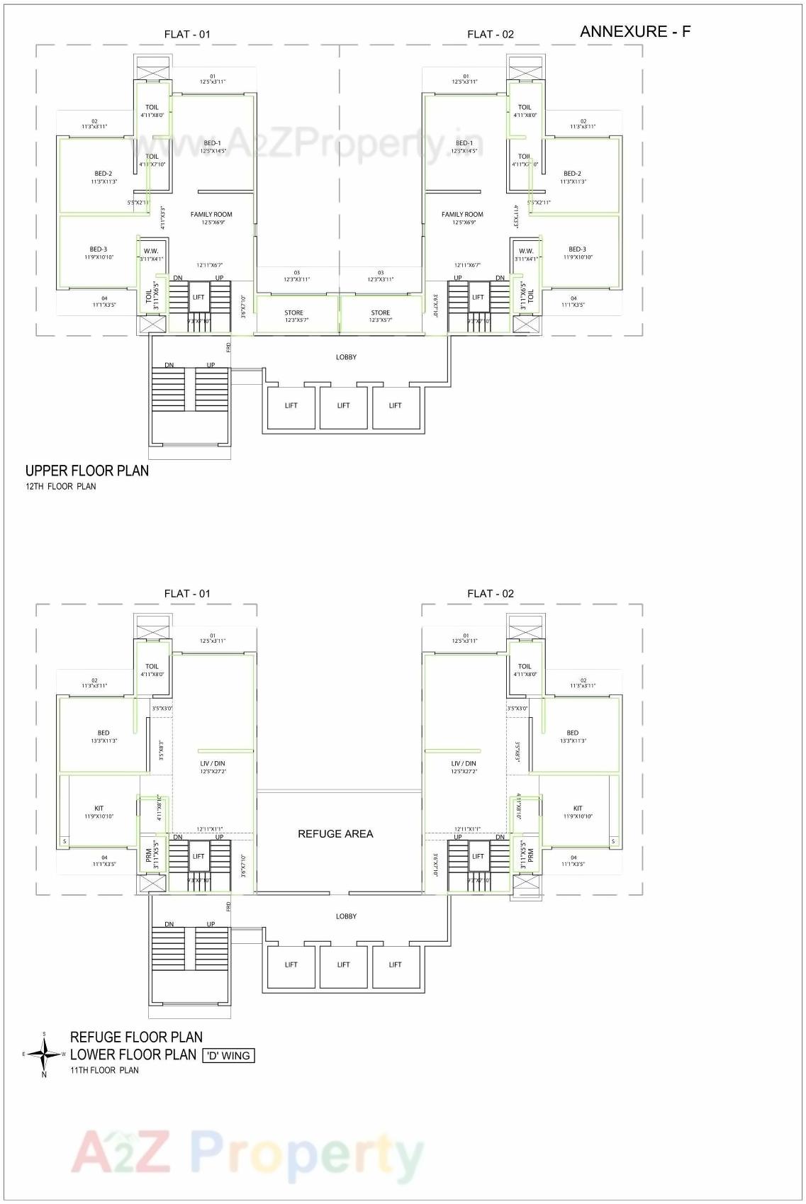 Layout of real estate project Insignia located at Andheri, MumbaiSuburban, Maharashtra