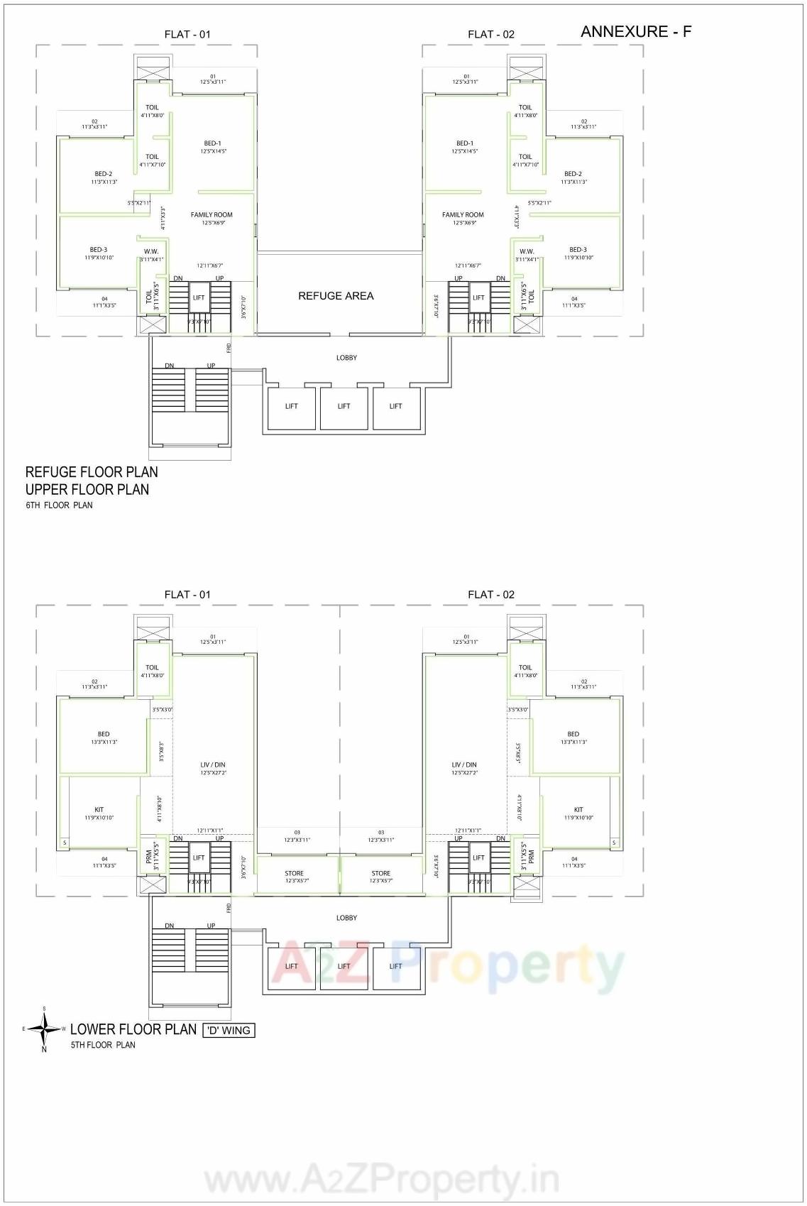 Layout of real estate project Insignia located at Andheri, MumbaiSuburban, Maharashtra