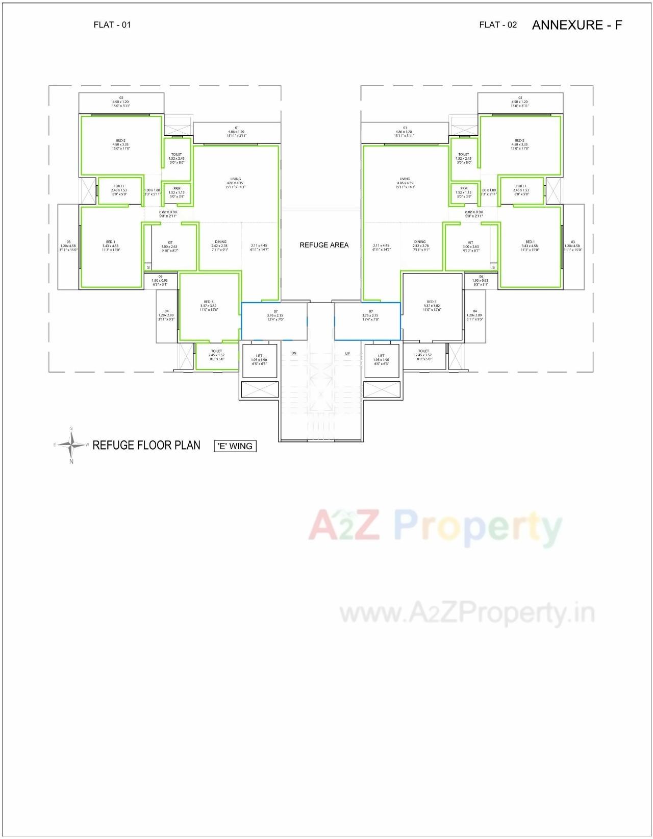 Layout of real estate project Insignia located at Andheri, MumbaiSuburban, Maharashtra