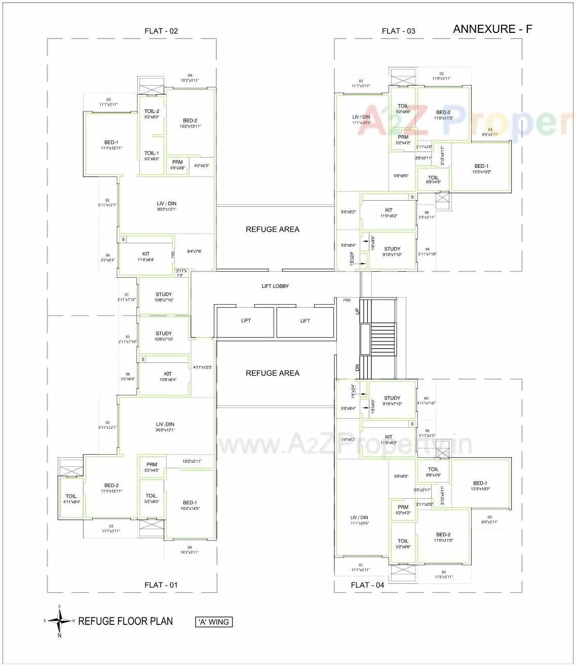 Layout of real estate project Insignia located at Andheri, MumbaiSuburban, Maharashtra