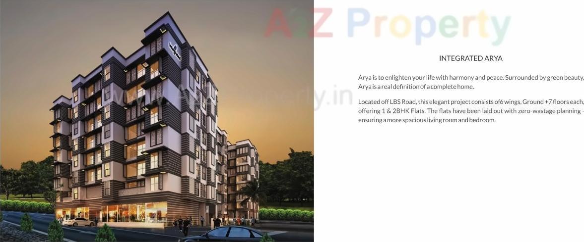 3D Elevation of real estate project Integrated Arya located at Kurla, MumbaiSuburban, Maharashtra