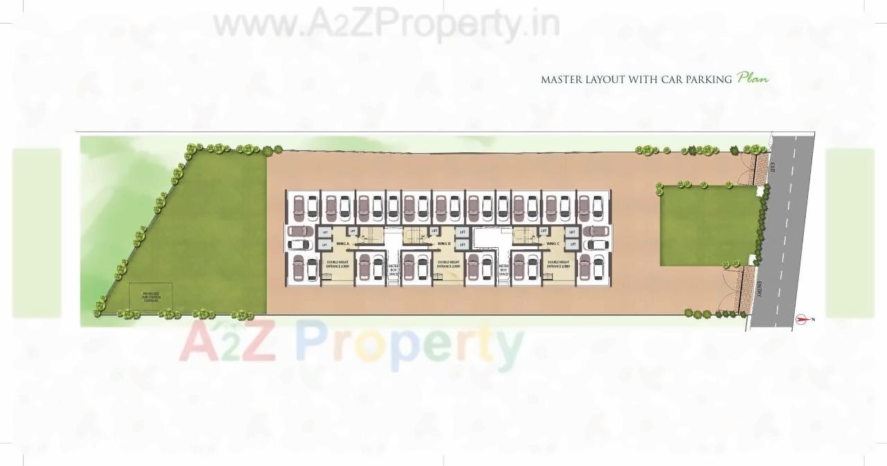 Layout of real estate project Jaswanti Woods located at Kurla, MumbaiSuburban, Maharashtra