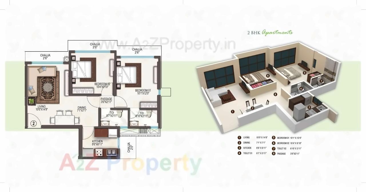 Layout of real estate project Jaswanti Woods located at Kurla, MumbaiSuburban, Maharashtra