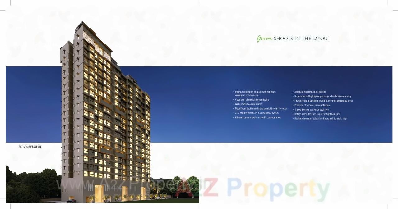 3D Elevation of real estate project Jaswanti Woods located at Kurla, MumbaiSuburban, Maharashtra