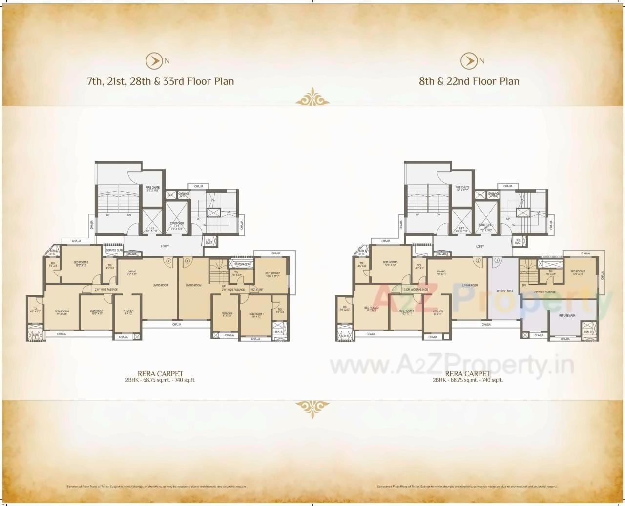 Layout of real estate project Jeevan Heights located at Borivali, MumbaiSuburban, Maharashtra