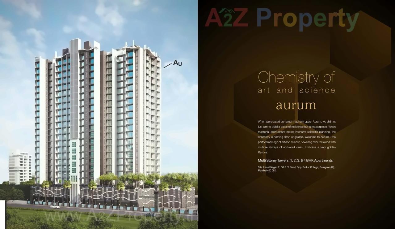 3D Elevation of real estate project Kabra Aurum A B C D Redevelopment Of Goregaon Unnat Nagar Plot 51 To 55 Chsl located at Andheri, MumbaiSuburban, Maharashtra