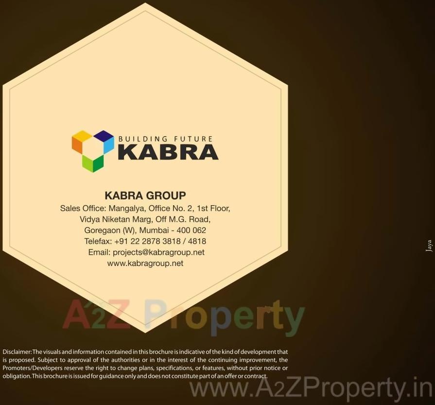  of real estate project Kabra Aurum A B C D Redevelopment Of Goregaon Unnat Nagar Plot 51 To 55 Chsl located at Andheri, MumbaiSuburban, Maharashtra
