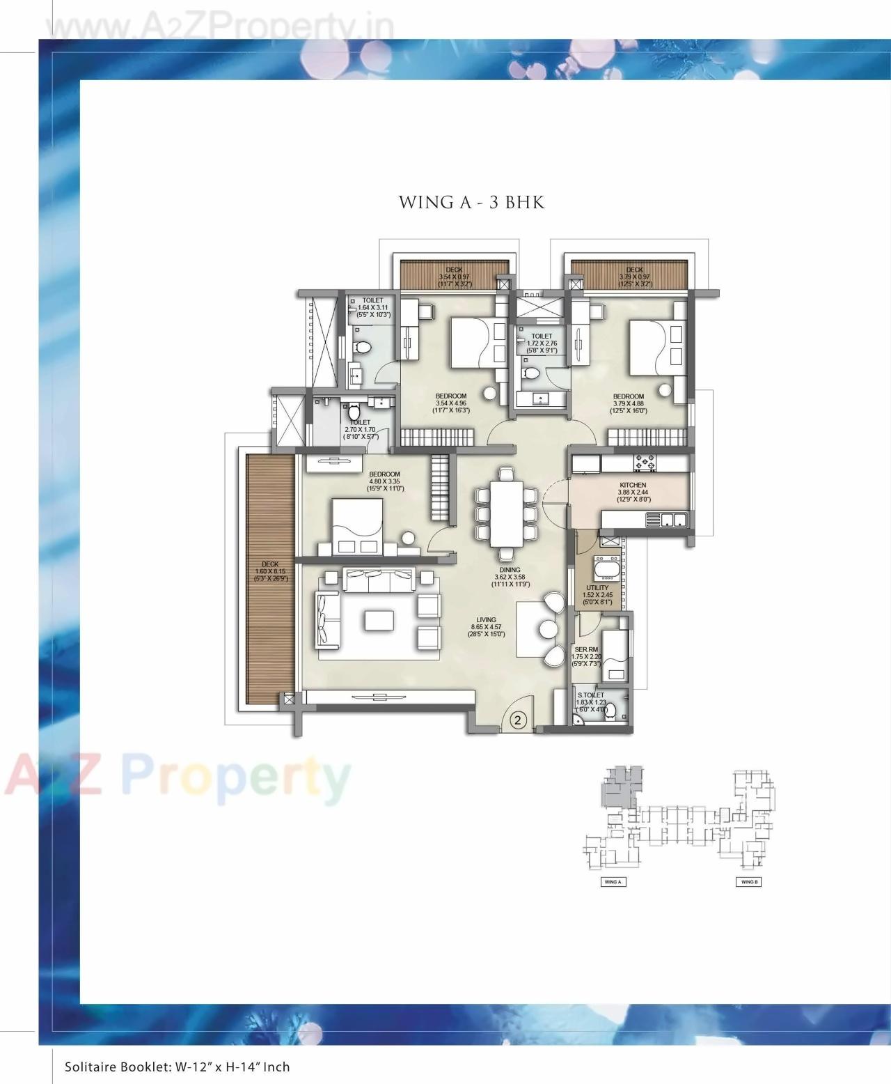 Layout of real estate project Kalpataru Solitaire located at Andheri, MumbaiSuburban, Maharashtra