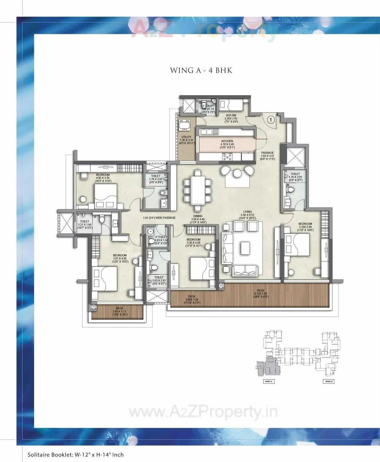 Layout of real estate project Kalpataru Solitaire located at Andheri, MumbaiSuburban, Maharashtra
