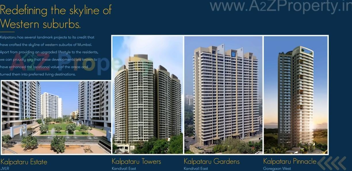 3D Elevation of real estate project Kalpataru Vienta Tower located at Borivali, MumbaiSuburban, Maharashtra