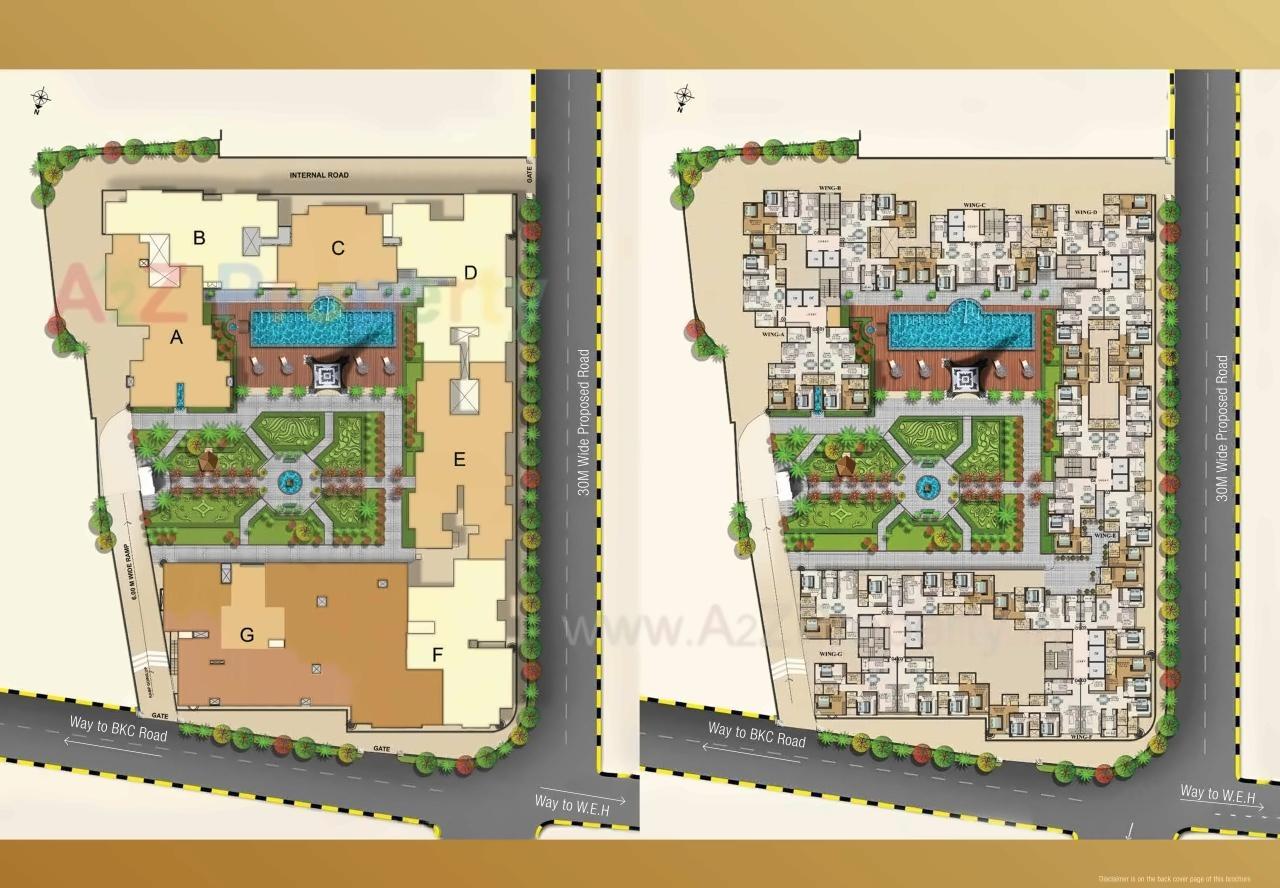 Layout of real estate project Kanakia Paris located at Andheri, MumbaiSuburban, Maharashtra