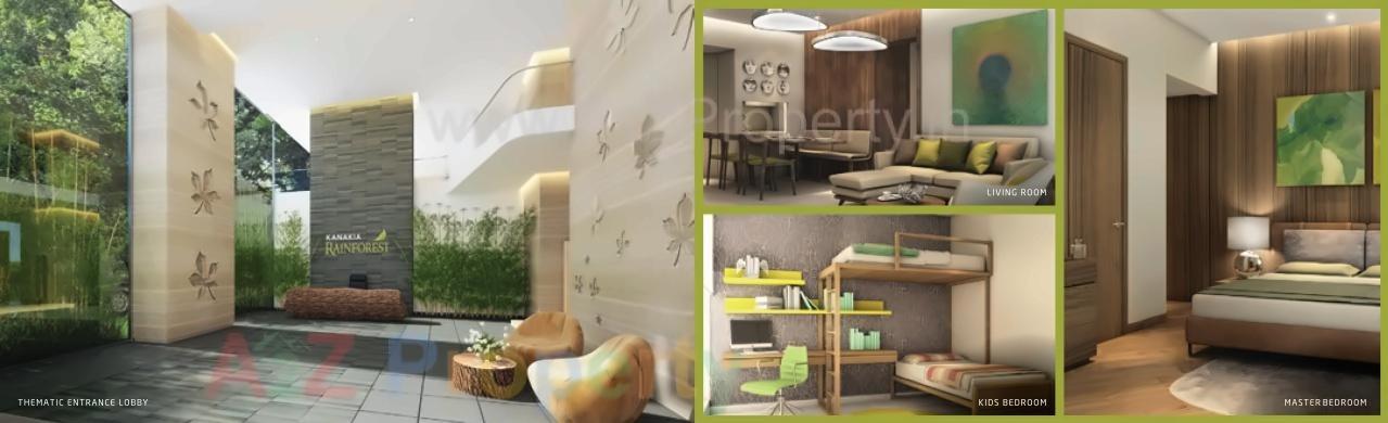 3D Elevation of real estate project Kanakia Rainforest located at Andheri, MumbaiSuburban, Maharashtra