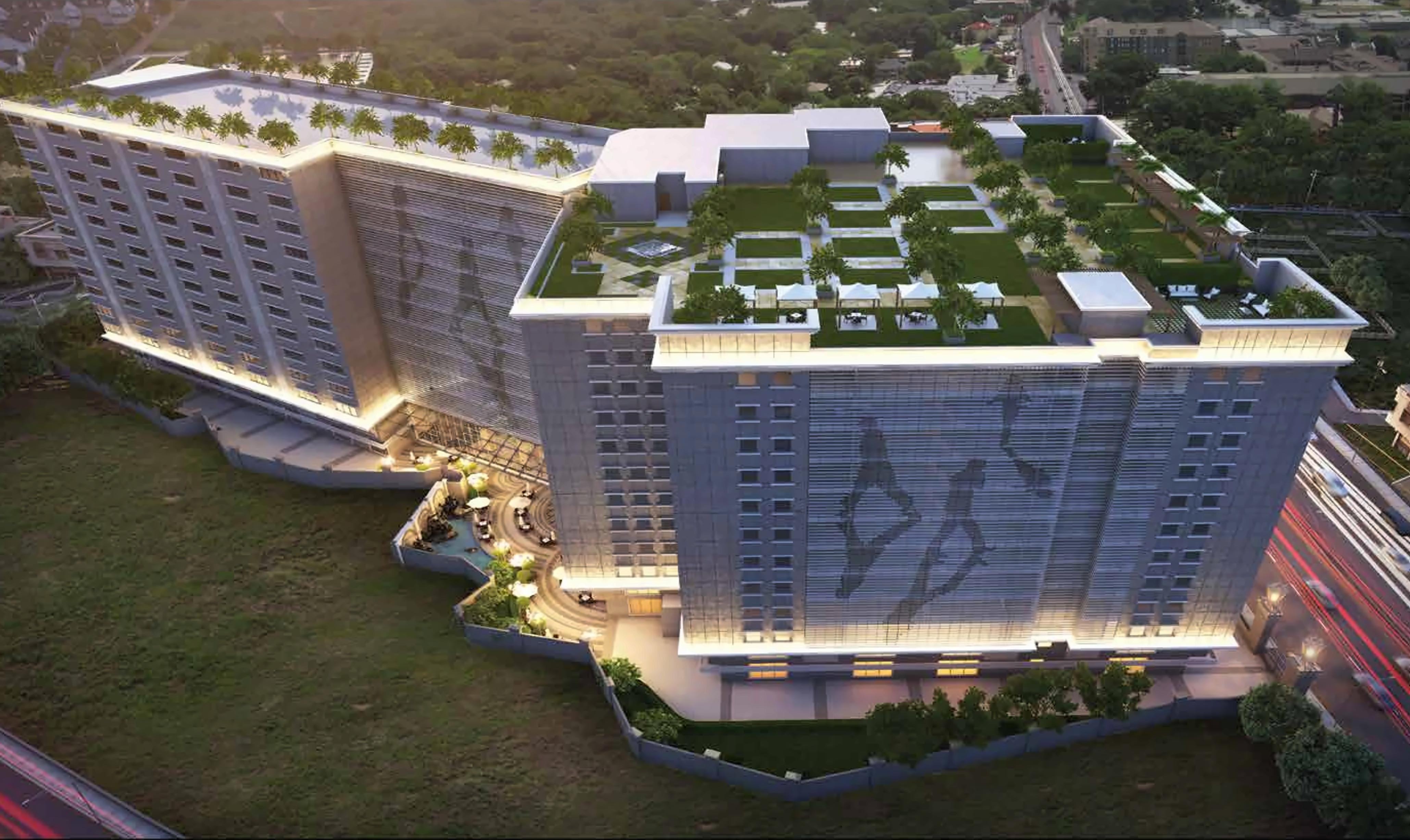 3D Elevation of real estate project Kanakia Wallstreet located at Andheri, MumbaiSuburban, Maharashtra