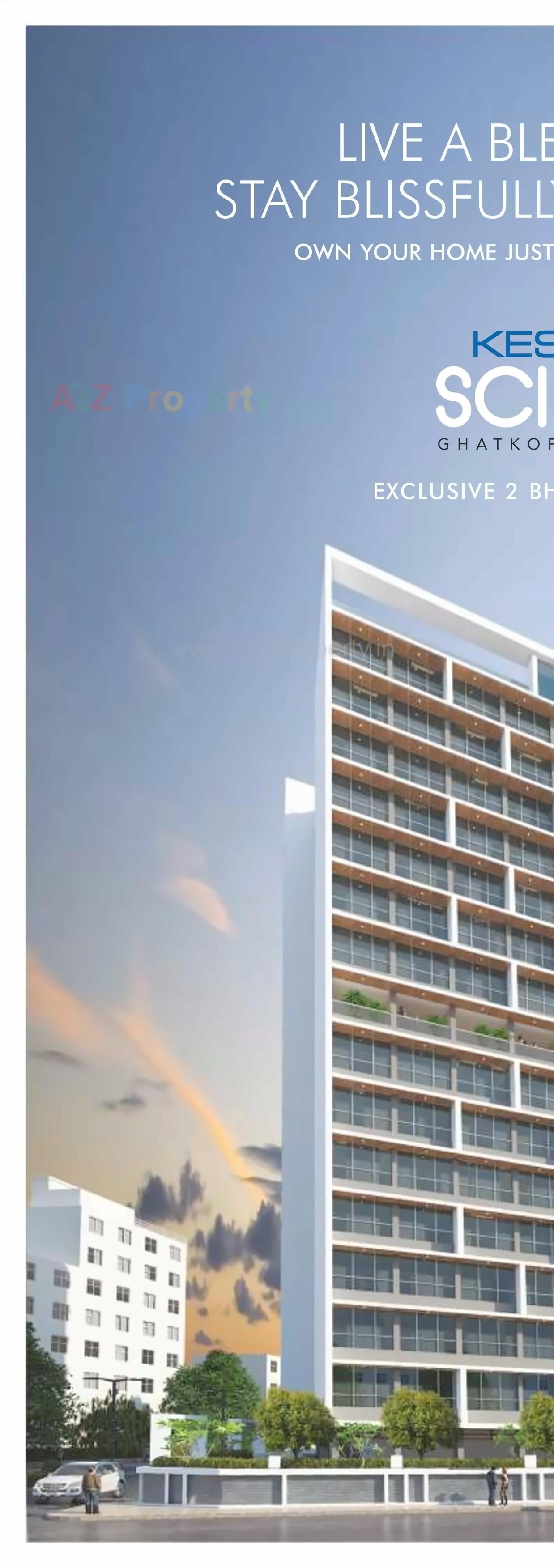 3D Elevation of real estate project Kesar Scion located at Kurla, MumbaiSuburban, Maharashtra