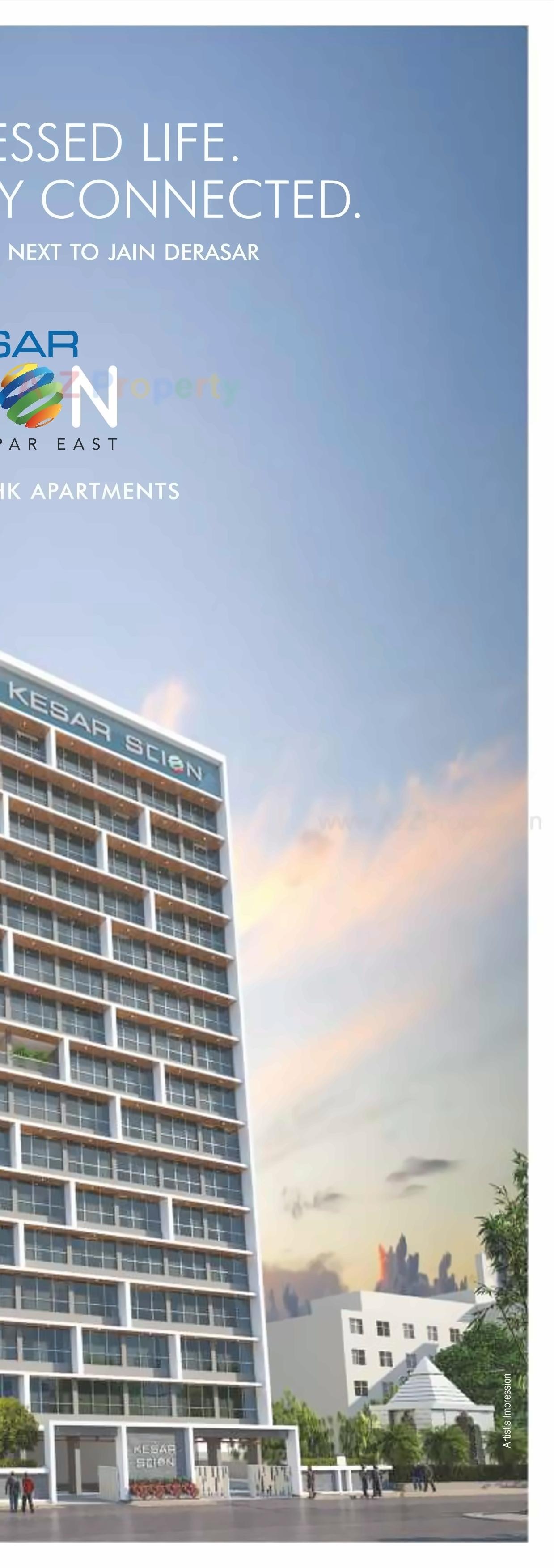 3D Elevation of real estate project Kesar Scion located at Kurla, MumbaiSuburban, Maharashtra