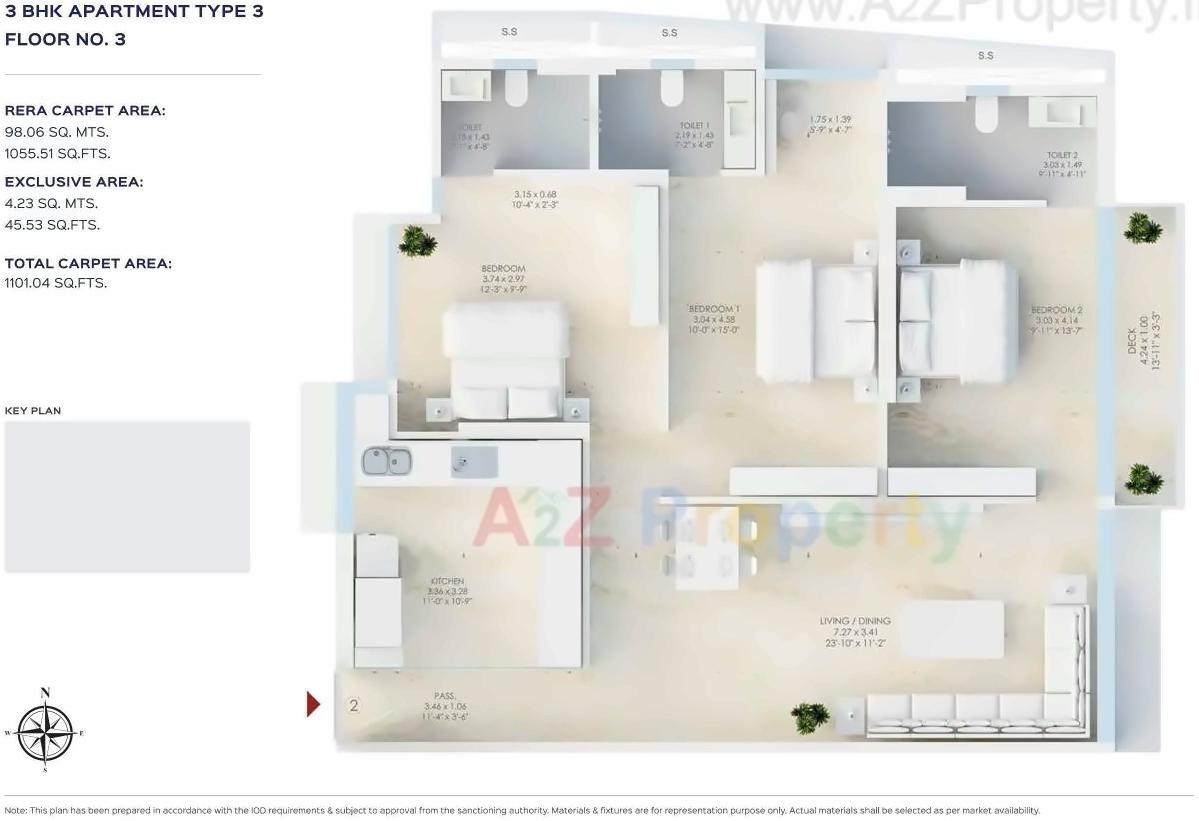 Layout of real estate project Kripa Allure located at Andheri, MumbaiSuburban, Maharashtra