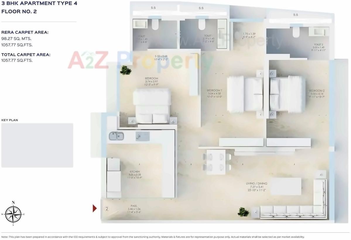 Layout of real estate project Kripa Allure located at Andheri, MumbaiSuburban, Maharashtra