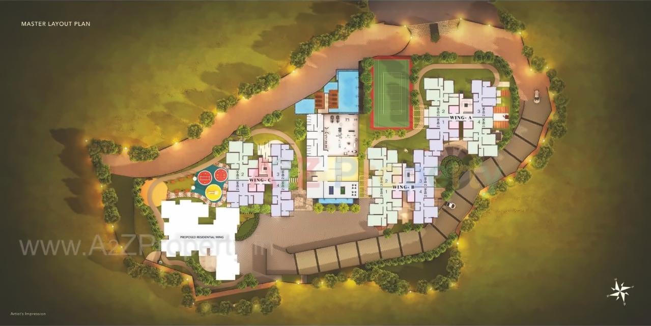 3D Elevation of real estate project Lake Riviera located at Kurla, MumbaiSuburban, Maharashtra