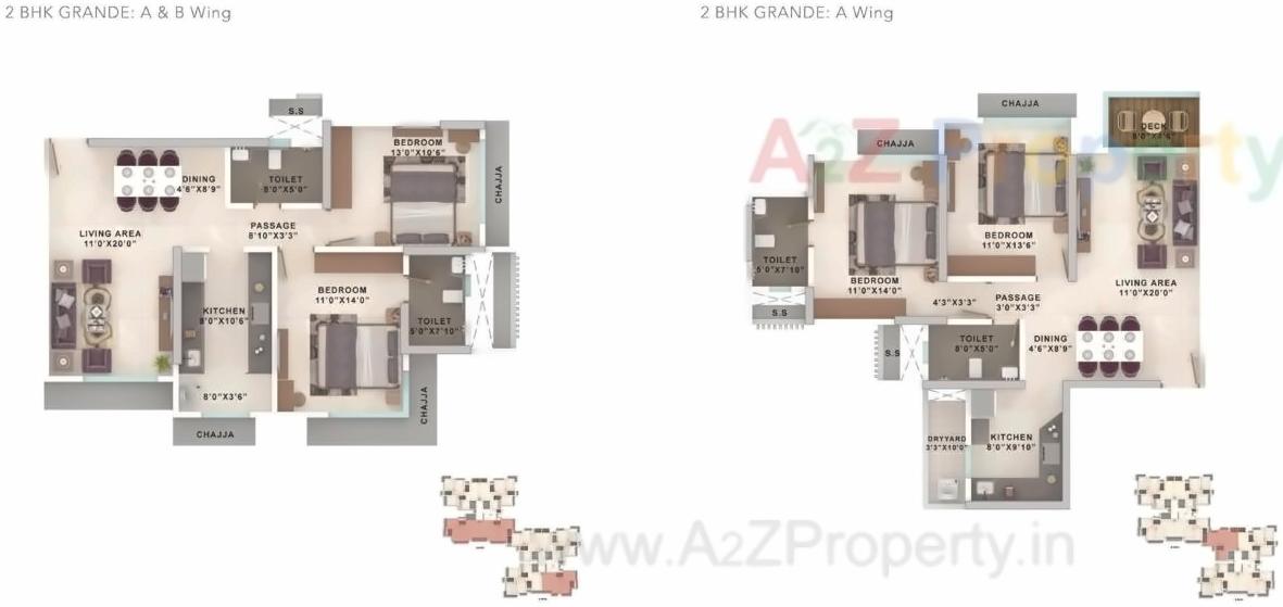Layout of real estate project Lake Riviera located at Kurla, MumbaiSuburban, Maharashtra