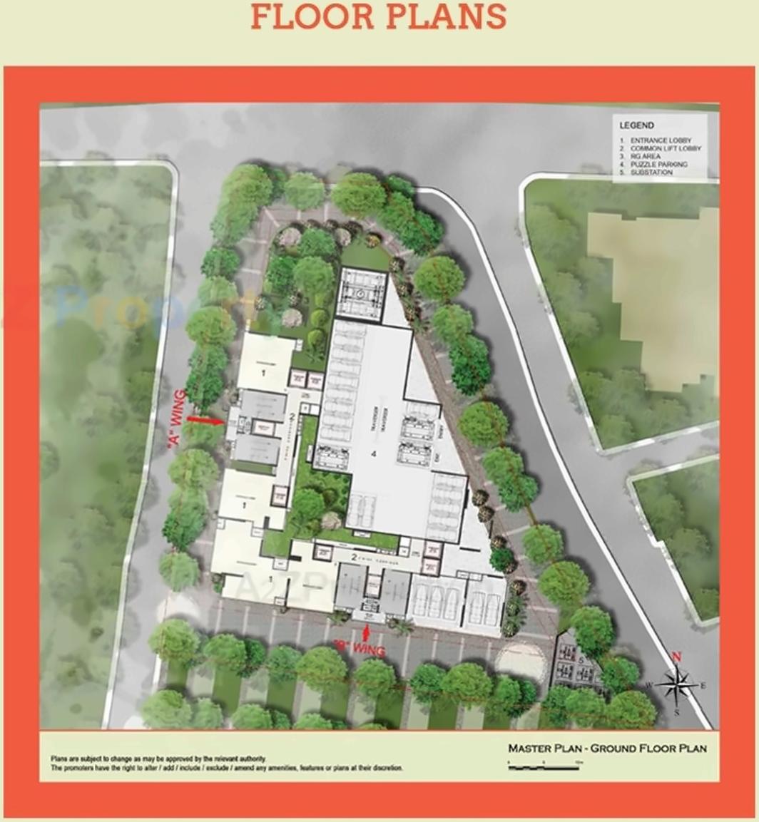 Layout of real estate project Lamor located at Borivali, MumbaiSuburban, Maharashtra