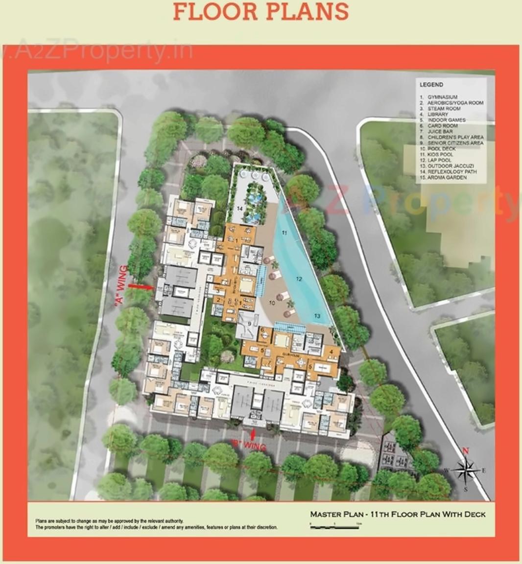 Layout of real estate project Lamor located at Borivali, MumbaiSuburban, Maharashtra