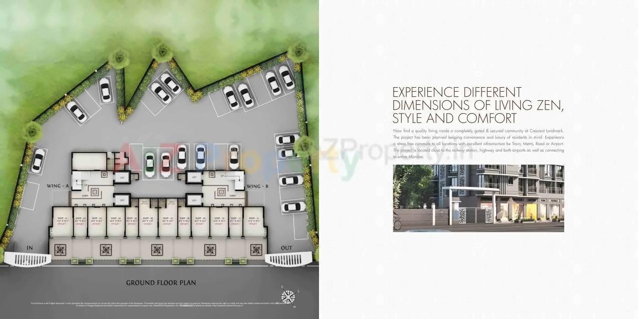 Layout of real estate project Landmark located at Andheri, MumbaiSuburban, Maharashtra