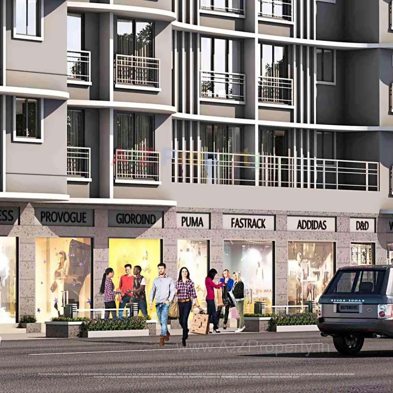 3D Elevation of real estate project Landmark located at Andheri, MumbaiSuburban, Maharashtra