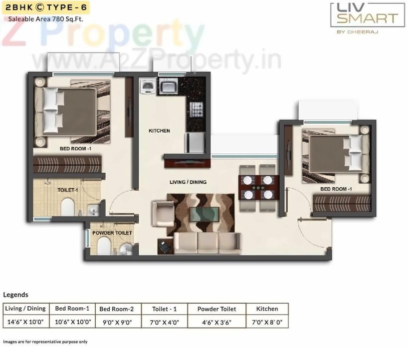 Layout of real estate project Livsmart Kurla located at Kurla, MumbaiSuburban, Maharashtra