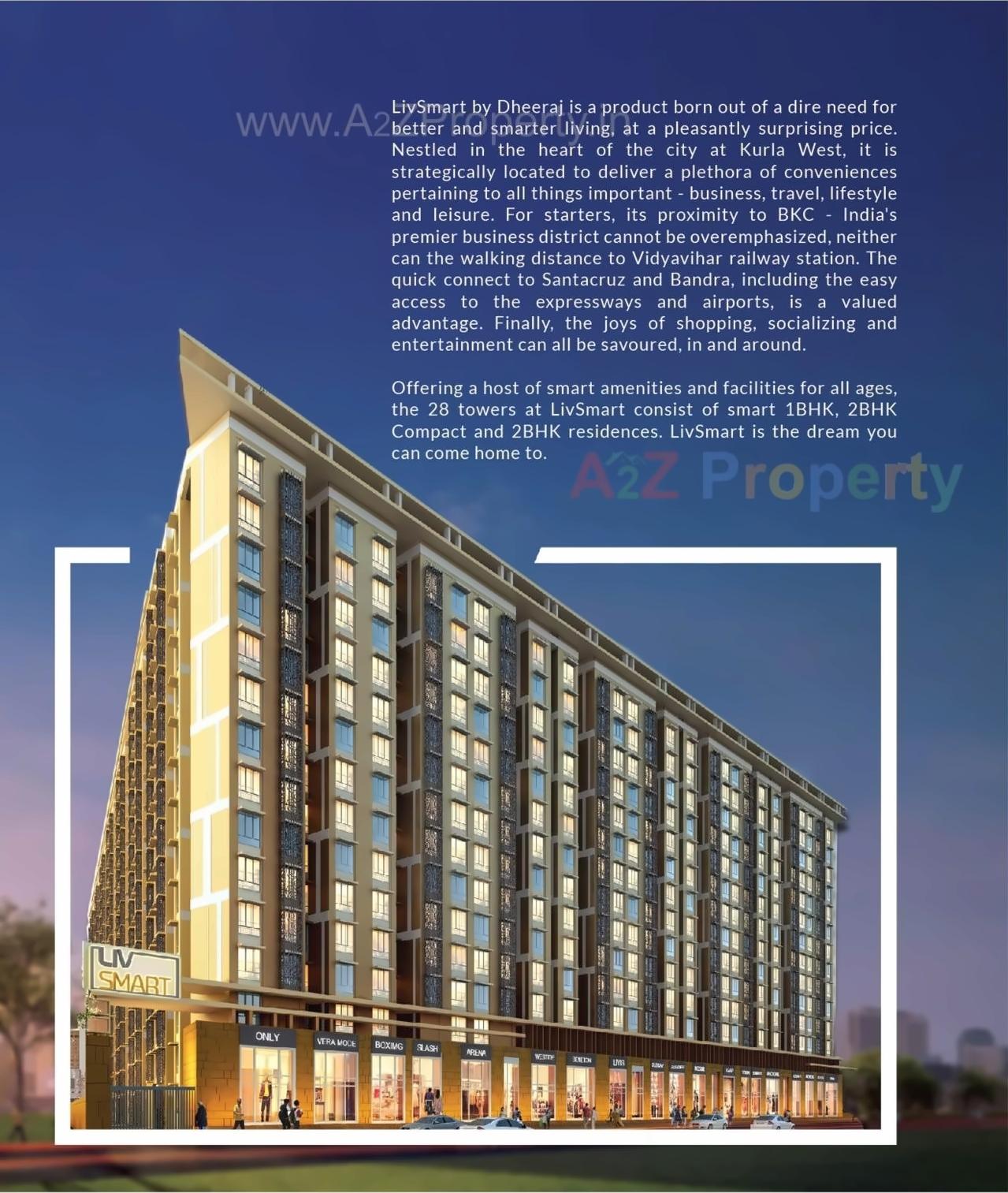 3D Elevation of real estate project Livsmart Kurla located at Kurla, MumbaiSuburban, Maharashtra
