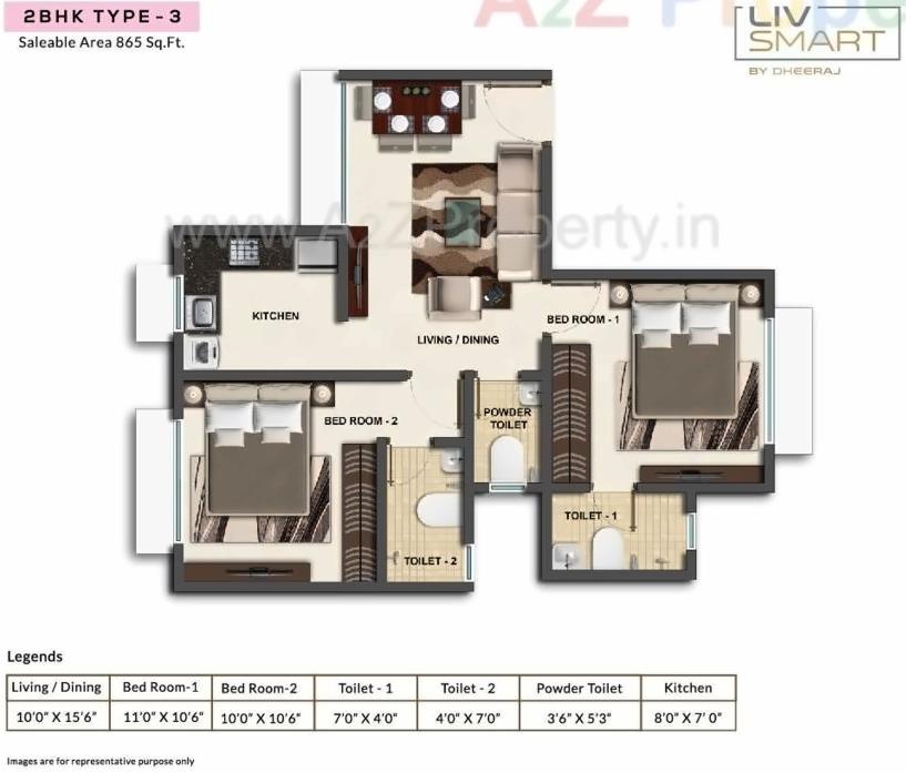 Layout of real estate project Livsmart Kurla located at Kurla, MumbaiSuburban, Maharashtra