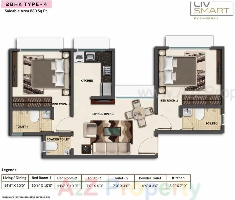Layout of real estate project Livsmart Kurla located at Kurla, MumbaiSuburban, Maharashtra