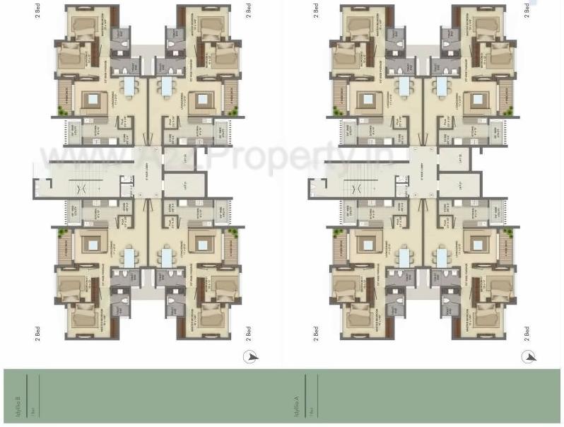 Layout of real estate project Lodha Eternis Natura located at Andheri, MumbaiSuburban, Maharashtra