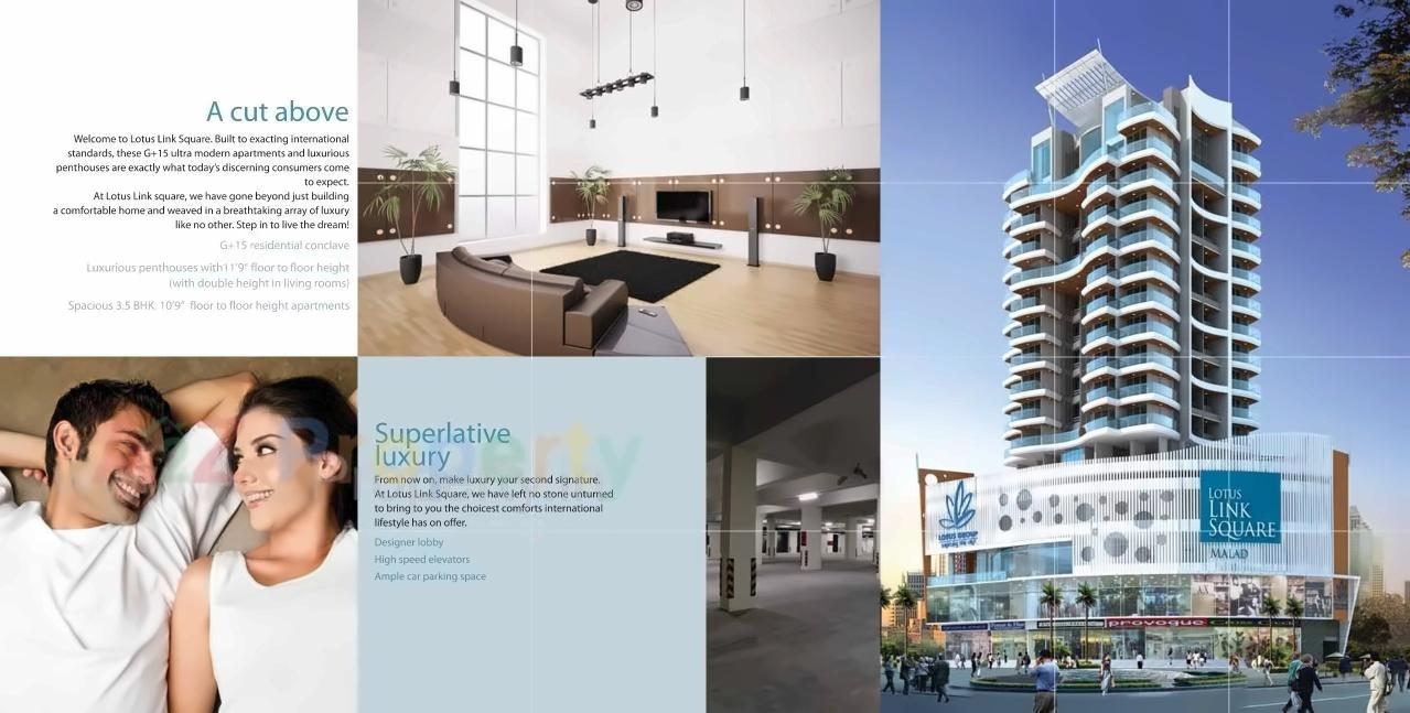 3D Elevation of real estate project Lotus Link Square located at Andheri, MumbaiSuburban, Maharashtra